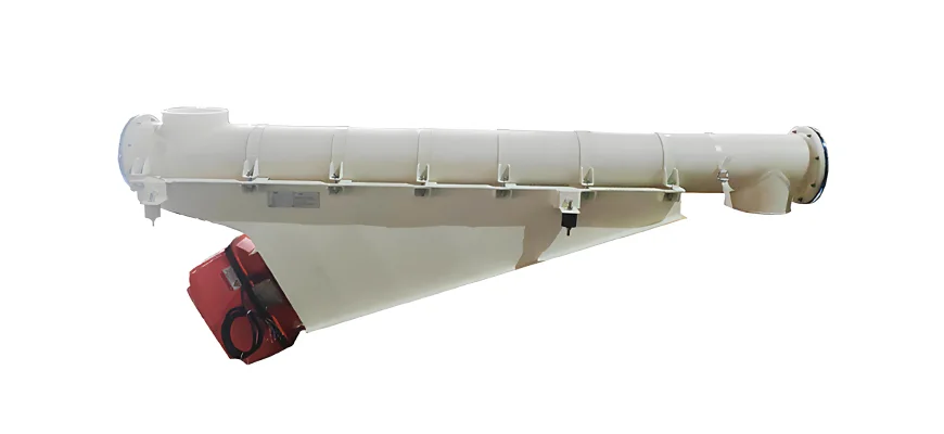 Vibrating tube feeder with adjustable frequency for granular and powdery material handling